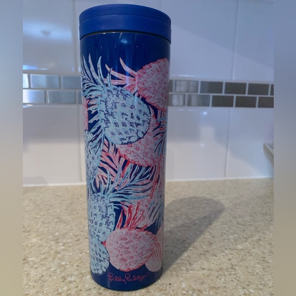 Lilly Pulitzer Stainless Steel Travel Mug with Leak Proof Lid, 18 Ounces, Gypset - Picture 3 of 5